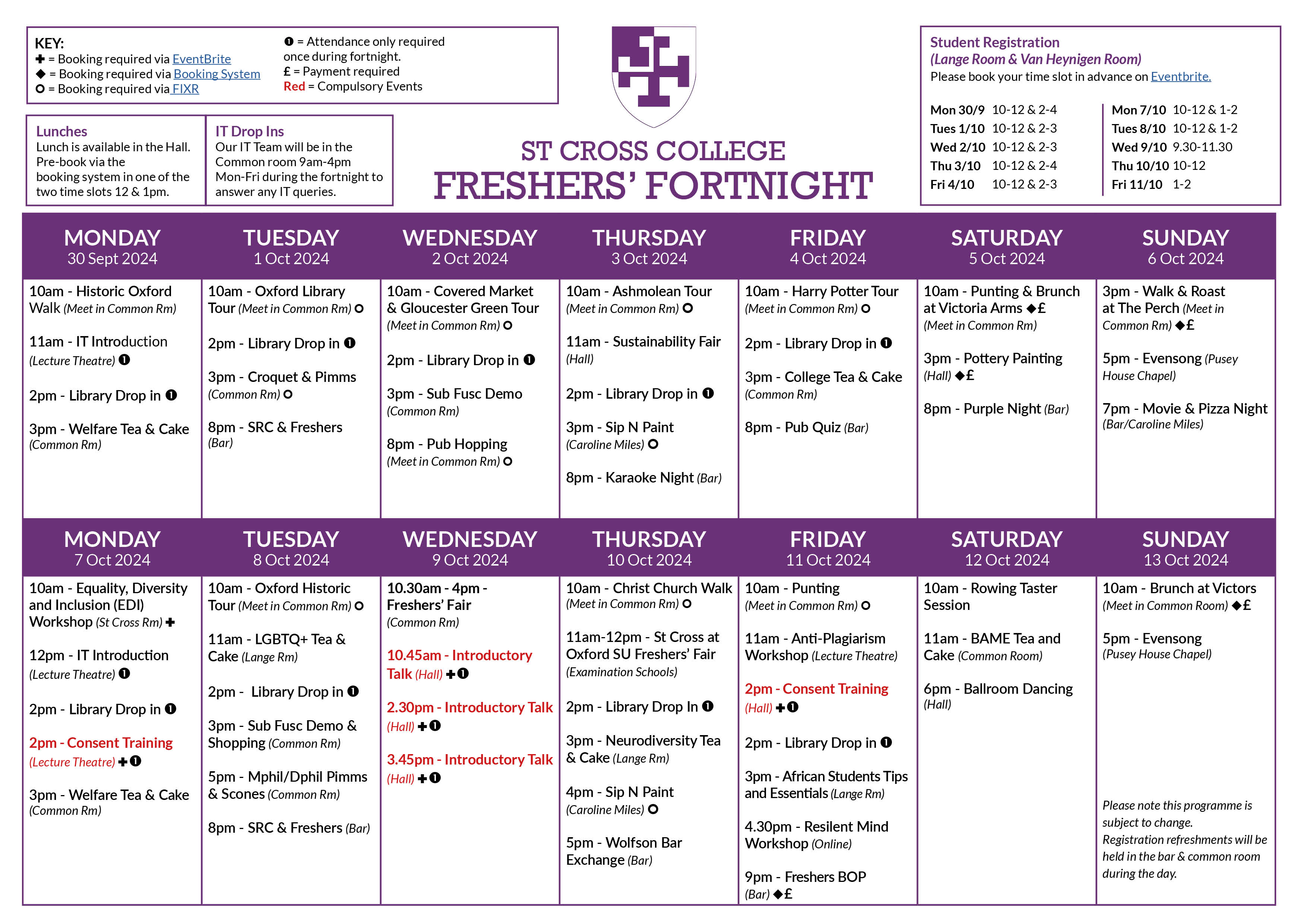 freshers timetable 2024 v1