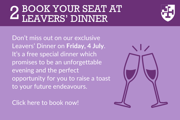 2 book leavers dinner