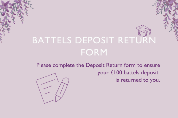 'Battels Deposit Return Form' poster