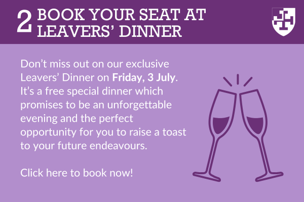 2 book leavers dinner
