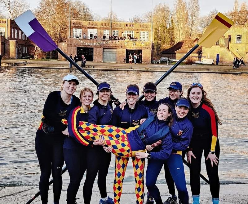 Women's first boat team celebrates winning Head of the River