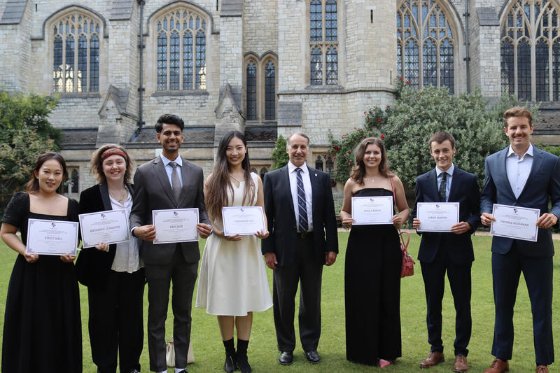 david scrymgeour with the community bursary award winners