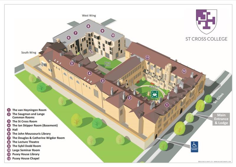 st cross college mainsite map