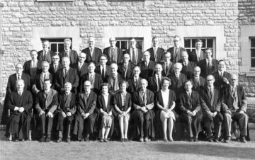 The Founding Fellows of St Cross College, 1965 (Ruth, centre)