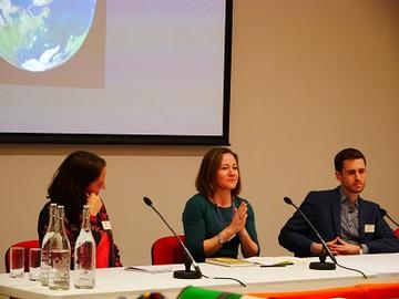 The alumni panel at Fred's Lunch