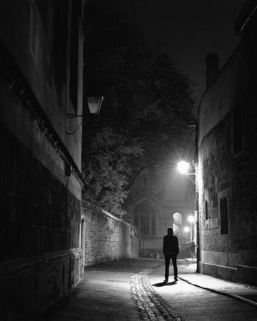 man in brasenose lane