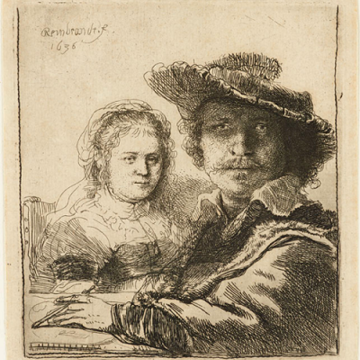 Rembrandt’s Self-portrait with Saskia, 1636