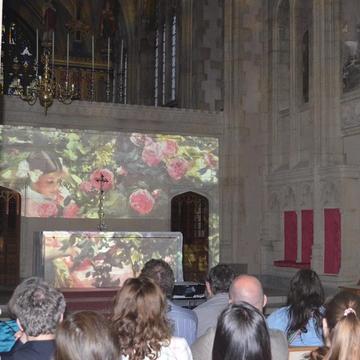 Sorolla's work projected onto the Chapel walls 