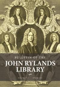 book cover 'the bulletin of the John Rylands library'